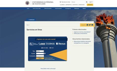 siase servicios en línea.